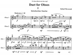 Rafael Mevorach: Duet for Oboes (1982)