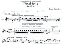 Jenni Brandon: Wood Song for Solo Oboe