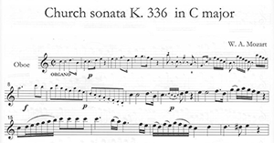 W.A. Mozart: Church Sonatas for Oboe or English Horn and Organ