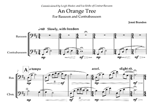 Jenni Brandon: An Orange Tree for Bassoon and Contra