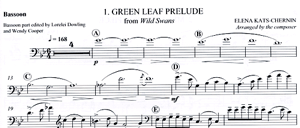 Elena Kats-Chernin: Four Light Pieces for bassoon and piano 2004