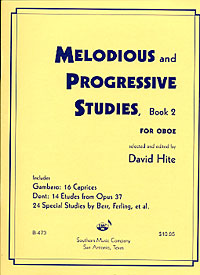 David Hite: Melodious and Progressive Studies, Book 2 for Oboe