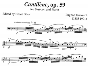 Eugene Jancourt: Cantilene, op.59