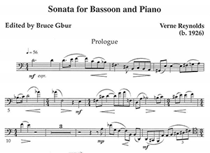 Verne Reynolds: Sonata for Bassoon and Piano