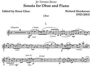 Richard Henderson: Sonata for Oboe and Piano
