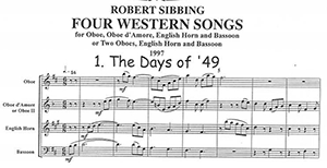 Robert Sibbing: Four Western Songs