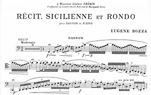 Eugene Bozza: Recit, Sicilienne et Rondo