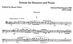 Edward Burlingame Hill: Sonata for Bassoon and Piano