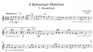 Karel Husa: Four Bohemian Sketches