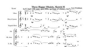 Gary Friedman: Three Happy Oboists