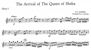 Georg Friedrich Handel: Arrival of the Queen of Sheba