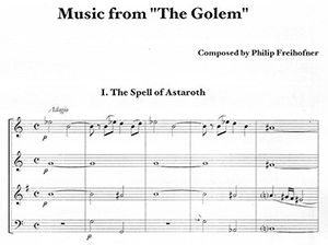 Philip Freihofner: Music from "The Golem"