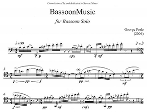 George Perle: BassoonMusic (2004)