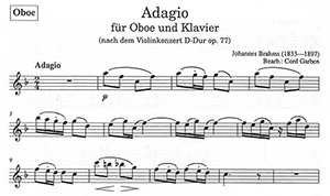 Johannes Brahms: Adagio from Op. 77