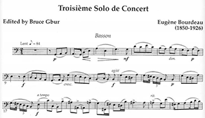 Eugene Bourdeau: Third Solo de Concert for Bassoon and Piano