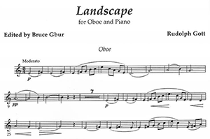 Rudolph Gott: Landscape for Oboe and Piano