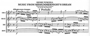 Henry Purcell: Music from Midsummernight's Dream