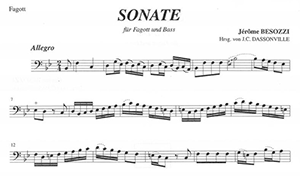 Girolamo (Jerome) Besozzi: Sonata in B flat
