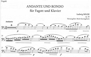 Ludwig Milde: Andante & Rondo op. 25