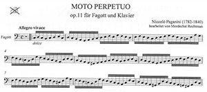 Niccolo Paganini: Moto Perpetuo op. 11