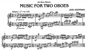 Joel Hoffman: Music for Two Oboes