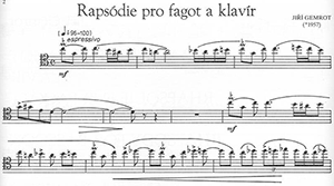 Jiri Gemrot: Rhapsodie for Bassoon and Piano