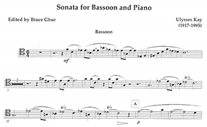 Ulysses Kay: Sonata for Bassoon and Piano