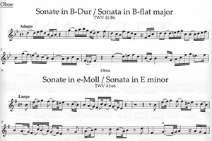 Georg Philipp Telemann: Two Sonatas for Oboe and Basso Continuo