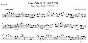 Robert Schumann: Five Pieces in Folk Style, Op. 102