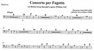Nazzareno Gatti: Concerto for Bassoon-William Tell