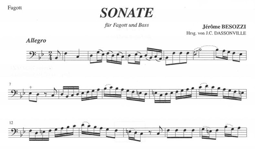 Bassoon Sheet Music For Bassoon Composers A Through D from Forrests Music